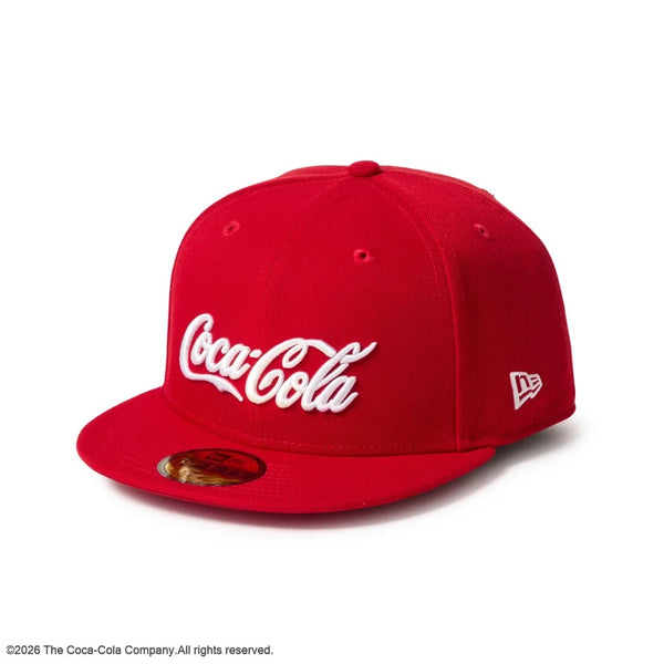 NEW ERA ( ニューエラ ) 59FIFTY Coca-Cola コカコーラ スカーレット キャップ 帽子 メンズ レディース ベースボールキャップ 59FIFTYキャップ コカ・コーラ ロゴ カジュアル ストリート 15154862