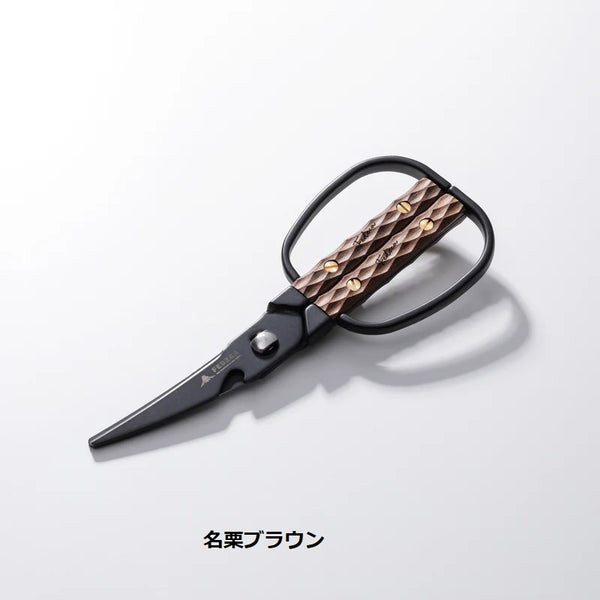 FEDECA ( フェデカ ) キッチンハサミ | ハサミ | キッチン用品 | ウッドハンドル | ステンレス | カーブ | 引き切り | 分解  | 水洗い | 耐水 | アウトドア | キャンプ | かっこいい | プレゼント