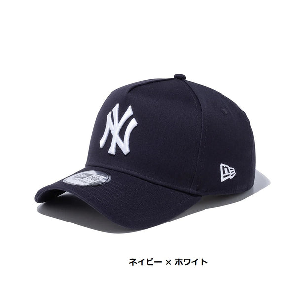 NEW ERA ( ニューエラ ) 9FORTY A-Frame ニューヨーク ・ ヤンキース ブラック × ホワイト | 帽子 | キャップ | 日よけ | ユニセックス | サイズ調整 | コットン | スナップバック | 定番 | 人気 | にゅーえら | 14525036