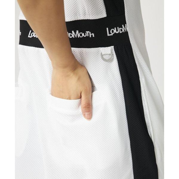 LOUDMOUTH ( ラウドマウス ) レディース メッシュトリコットワンピース | ワンピース | ゴルフ | ゴルフウェア | 凹凸 | 透け感 | スポーティー | 765651 | メッシュ | UV