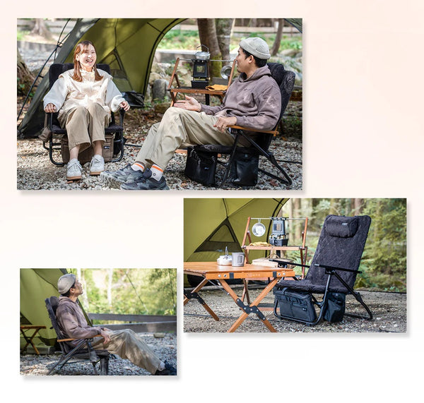 WAQ ( ワック ) リクライニングローチェア用 電熱ヒートカバー | 温度3段階 | モバイルバッテリー対応 | 防寒 | 冬 | あったか | アウトドア | アウトドアチェア | キャンプ | レジャー | 冷え性対策 | 寒さ対策