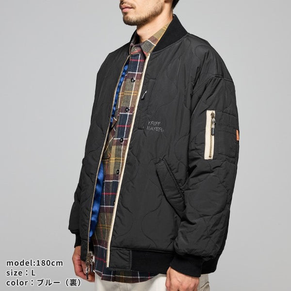 KRIFF MAYER ( クリフメイヤー ) スーベニア刺繍ひっくりスカジャン | MENS | メンズ | 2515102 | ジャケット | リバーシブル | 2way | アウター | 刺繍 | トラ | かっこいい | ミリタリー | オシャレ | 着こなし | くりふめいやー