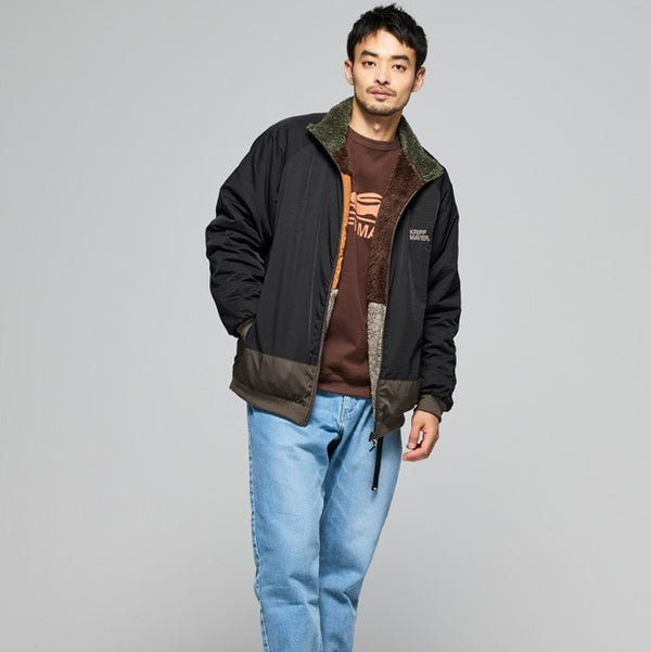 KRIFF MAYER ( クリフメイヤー ) ひっくりスタンドジャケット | MENS | 2514404 | リバーシブル | 防寒 | ジャケット | アウター | 冬服 | 羽織り | アウトドア | キャンプ | レジャー | お出かけ | ボア | フリース | 暖かい | 2514404 | くりふめいやー