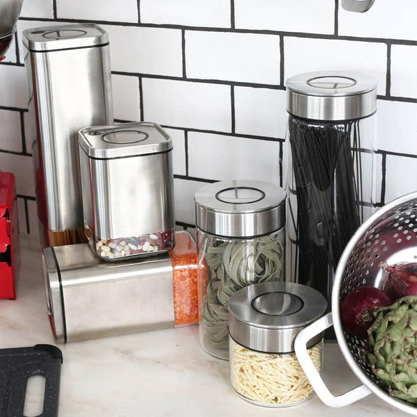 DULTON ( ダルトン ) CYLINDER JAR WITH PRESS LID シリンダー ジャー ウィズ プレス リッド S | M | L | 耐熱ガラス | 保存 | 保存瓶 | キッチン | 保管 | オシャレ | 洗練 | シンプル | K915-1286 | だるとん