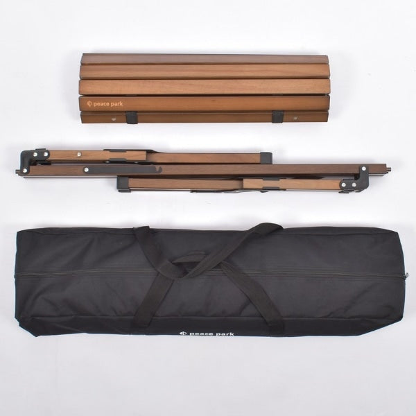  peace park ( ピースパーク ) フォールディングウッドテーブル | ラージ | ミディアム | スモール | ブラウン | キャンプテーブル | テーブル | 大きめ | 木製 | ウッドテーブル | 天然木 | ファミリーキャンプ | シンプル