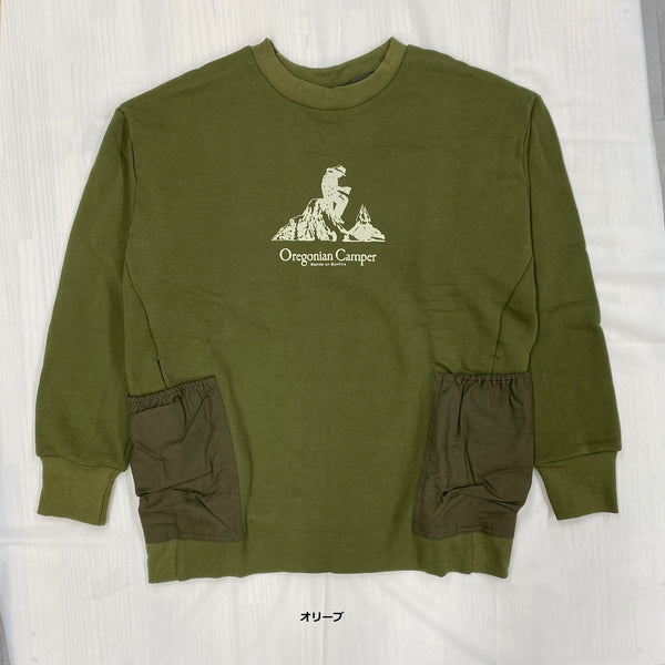 【 SALE 】Oregonian Camper ( オレゴニアンキャンパー ) キャンプスウェットクルー | トップス | キャンプ | ポケット | 収納 | アウトドア | スウェット | オーバーサイズ | おれごにあんきゃんぱー | 長袖 | ロゴ