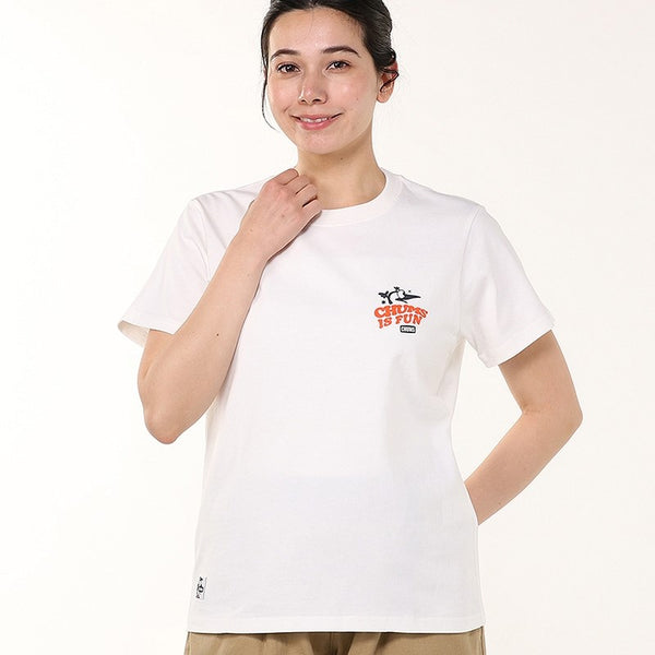 CHUMS ( チャムス ) チャムスイズファンTシャツ | トップス | Tシャツ | シャツ | バックプリント | プリント | 半袖 | 半袖シャツ | 夏服 | タイダイ染め | CH01-2522 | コットン | レトロポップ | アパレル