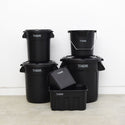 THOR ( ソー ) Quadrate Bucket DC 9.5L "Black" クアッドレイトバケツ DC 9.5L ブラック | バケツ | スクエア | 収納 | 無骨 | シンプル | 黒色 | かっこいい | 368095BLKC | そー | 持ち運び