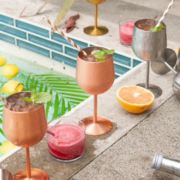 DULTON ( ダルトン ) STAINLESS STEEL WINE GLASS SATIN ステンレス スチール ワイン グラス | ワイングラス | ディナー | お酒 | 保冷 | プレゼント | ギフト | アウトドア | キャンプ | BBQ | M-0519ST | だるとん