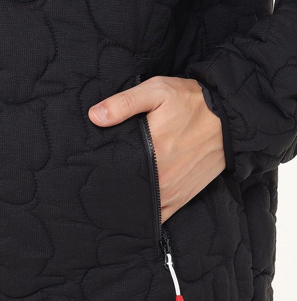 CHUMS ( チャムス ) ブービーステッチパテッドパーカー | ジャケット | アウター | ブラック | キルティング | 中綿 | 軽い | 軽量 | フード | 着ぶくれしない | ちゃむす | CH04-1468 | ロゴ | 刺繍 | 秋 | 冬