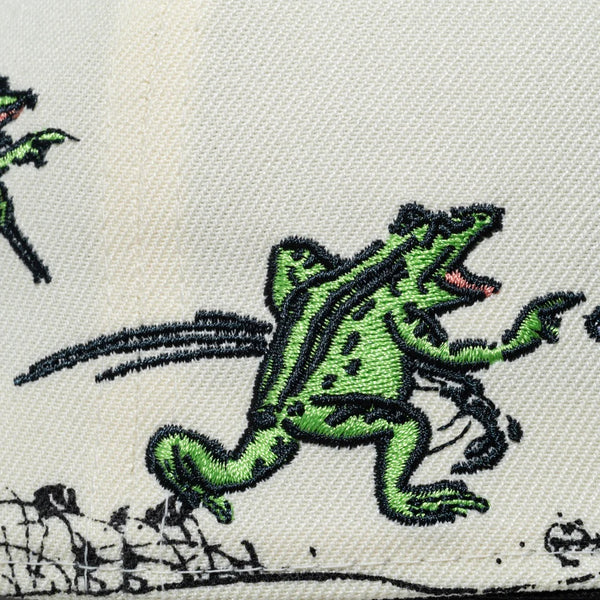 NEW ERA ( ニューエラ ) 59FIFTY 鳥獣戯画 オールオーバー クロームホワイト | 帽子 | キャップ | 日よけ | 兎 | 猿 | 猫 | 蛙 | コラボ | ポリエステル | コットン | お出かけ | オシャレ | 14940846 | にゅーえら