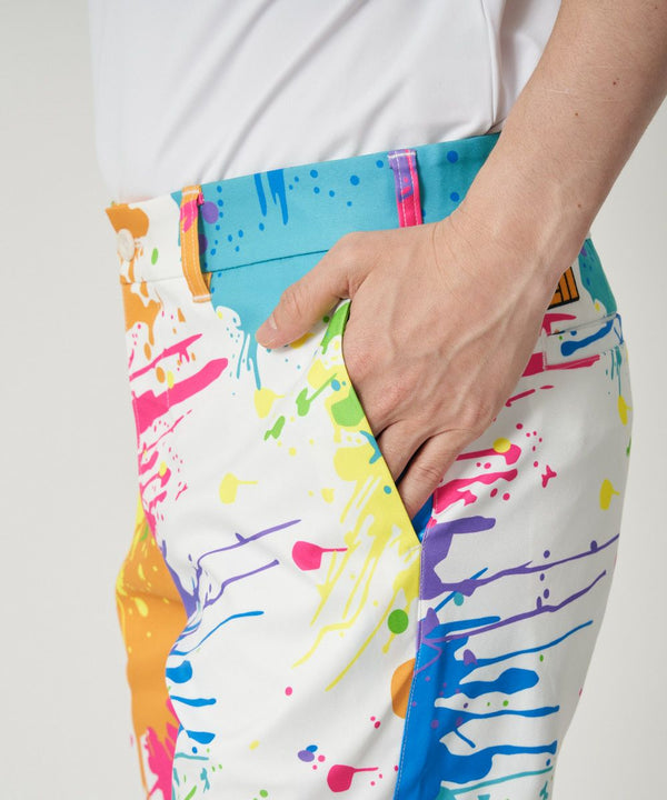 【 SALE 】 LOUDMOUTH ( ラウドマウス ) メンズ ストレッチツイル 柄ショートパンツ | ゴルフ | ウェア | 半ズボン | ハーフパンツ | パンツ | 吸汗速乾 | UV　| ストレッチ | 764305 | らうどまうす