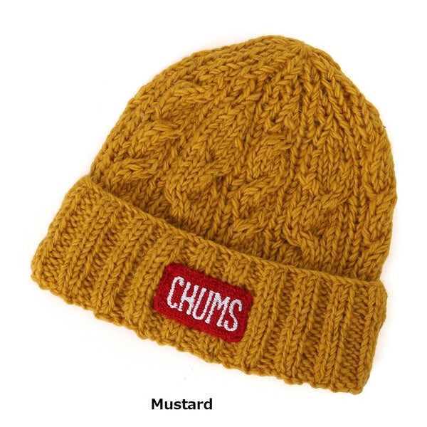 CHUMS ( チャムス ) ネパールニットワッチ | 帽子 | ニット帽 | 冬 | 防寒 | シンプル | ロゴ | 可愛い | ウール100％ | 保温 | プレゼント | ギフト | ケーブル編み | 柔らかい | CH05-1397 | ちゃむす