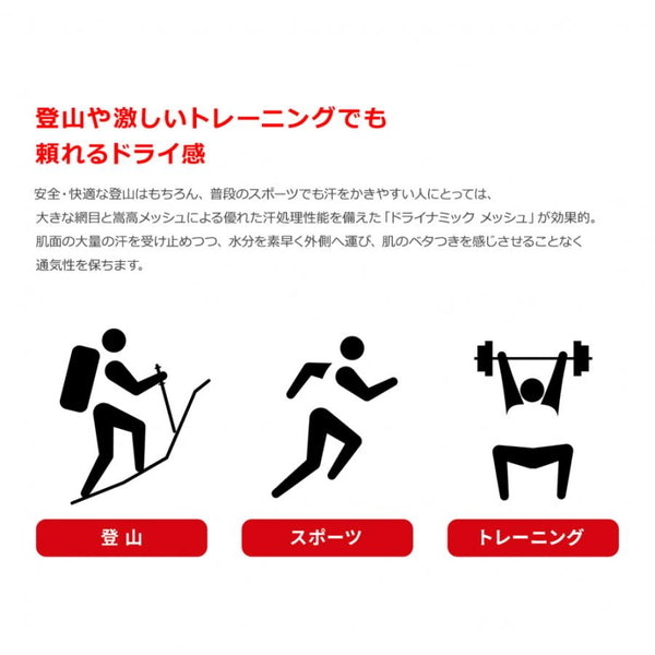 【 SALE 】 MILLET ( ミレー ) レディース アウトドア インナーウェア ドライナミック メッシュ ショーツ | MIV01280 | 0247 | ブラック | アンダーウェア | スポーツ | レジャー | キャンプ | アウトドア