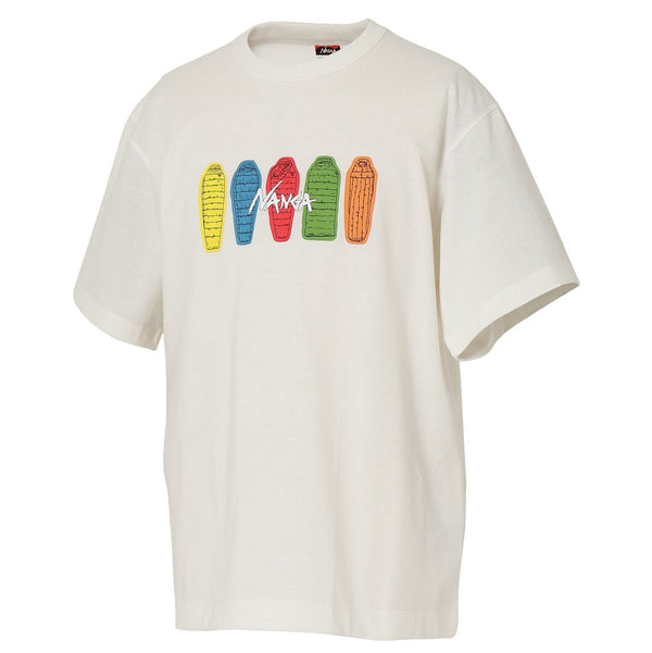 NANGA ( ナンガ ) ECO HYBRID TEE ( SB PT ) エコハイブリッドティー | Tシャツ | 半袖 | アウトドア | コットン | 寝袋 | シュラフ | デザイン | 可愛い | なんが | N0003700 | 万能 | シャツ | トップス