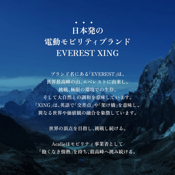 EVEREST XING CITY | 特定小型原動機付自転車 | 数量限定 | リアキャリア付き | 特定小型 | 防水 | 快適 | 通勤 | 通学 | ペダルなし | 電動モビリティ | 快適 | パワフル | エベレスト