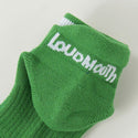 LOUDMOUTH ( ラウドマウス ) レディース スニーカーソックス 靴下 | カラフル | らうどまうす | ライン | ロゴ | シンプル | 短め | 綿 | アクリル | 764950 | ゴルフ