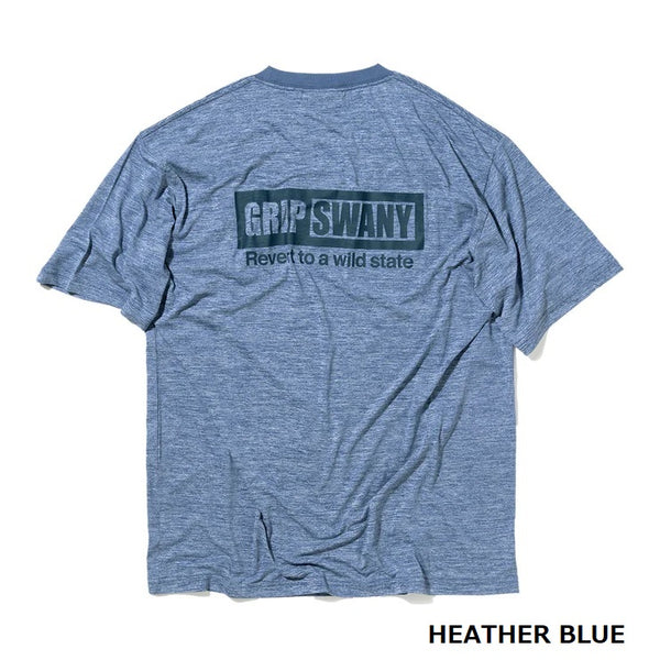 GRIP SWANY ( グリップスワニー ) 【 GSMCT0014 】 BOX LOGO DRY S/S TEE | シャツ | Tシャツ | 半袖 | 半袖Tシャツ | 半袖シャツ | シンプル | UVカット | 速乾 | バックプリント | ランニング | キャンプ | ジム | 使いやすい | アウトドア | レジャー | ぐりっぷすわにー