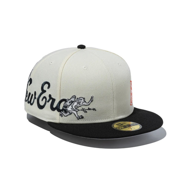 NEW ERA ( ニューエラ ) 59FIFTY 鳥獣戯画 New Era クロームホワイト ブラックバイザー | 帽子 | キャップ | 日よけ | アウトドア | キャンプ | レジャー | ユニセックス | ポリエステル | コットン | 14940845 | にゅーえら
