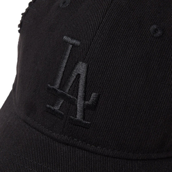 NEW ERA ( ニューエラ ) 9TWENTY Damaged Series ロサンゼルス ・ ドジャース ブラック | 帽子 | キャップ | 日よけ | アウトドア | キャンプ | レジャー | クロスストラップ | ユニセックス | コットン | 黒色 | オシャレ | シンプル