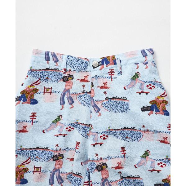 LOUDMOUTH ( ラウドマウス ) メンズ ニットサッカー 柄ショートパンツ | パンツ | ハーフパンツ | ゴルフ | ウェア | ゴルフウェア | 派手 | 吸汗速乾 | UV | ストレッチ | ポリエステル | 765305