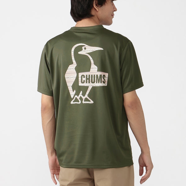 CHUMS ( チャムス ) シナワバブービーロゴTシャツ 半袖 Tシャツ メンズ レディース ユニセックス トップス カットソー ロゴTシャツ UVカット ドライ ストレッチ アウトドア キャンプ フェス レジャー カジュアル 普段使い CH01-2930