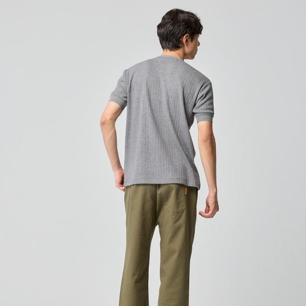 KRIFF MAYER ( クリフメイヤー ) 針抜きヘンリーネックT | MENS | 2545102 | メンズ | 半袖 | 春夏 | オシャレ | シンプル | ボタン | 個性 | カジュアル | やや細身 | インナー | アウトドア | お出かけ | くりふめいやー