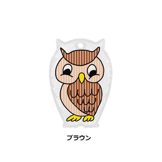 DETAIL ( ディテール ) Owl Reflector | Midori Komatsu オウル リフレクター | イラストレーターコラボ | 2倍光る | 反射板 | 自転車 | 夜道 | 安全対策 | 通学 | フクロウ | キーホルダー | でぃてーる