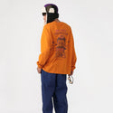 CHUMS ( チャムス ) アカアシサカバブラッシュドロングスリーブTシャツ 長袖Tシャツ ロンT メンズ レディース オーバーサイズ カジュアル アウトドア キャンプ トップス コットン 綿100% ブービーバード アカアシサカバ 秋冬 春 トレーナー