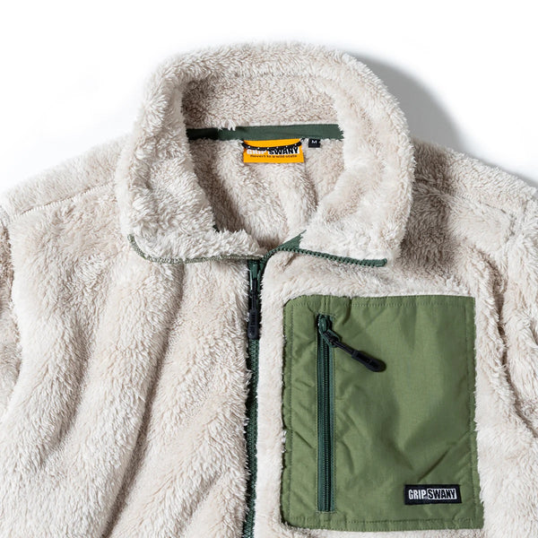 GRIP SWANY ( グリップスワニー ) 【 GSMCT-078 】 CORAL FLEECE JACKET | フリース | ジャケット | 上着 | 冬 | アウター | ポケット | アウトドア | お出かけ | 暖かい | 防寒 | ふわふわ | ぐりっぷすわにー