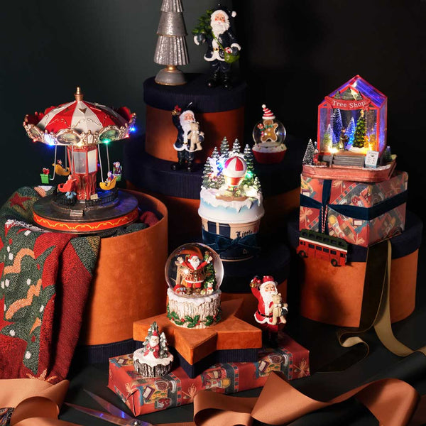 DULTON ( ダルトン ) LED GLOW VILLAGE SANTA IS COMING LED グロウ ヴィレッジ サンタ イズ カミング | 置物 | インテリア | 冬 | サンタ | クリスマス | サンタクロース | ギフト | 光る | プレゼント | X24-0717 | だるとん