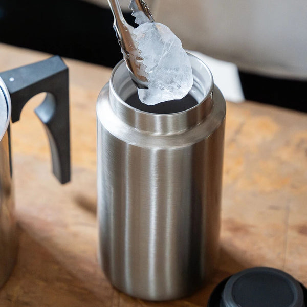 RIVERS ( リバーズ ) ドリンクボトル モク コーヒー | ボトル | 水筒 | ステンレス | シンプル | シルバー | コーヒー | 持ち運び | アウトドア | セラミックコーティング | 飲み口広め | 洗いやすい | 天然木 | 真空二重構造 | 真空断熱 | りばーず | BT035