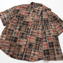 KRIFF MAYER ( クリフメイヤー ) パッチワーク半袖シャツ | MENS | 2553100 | メンズ | 半袖 | カジュアルシャツ | BBQ | フェス | オシャレ | 夏シャツ | トップス | 大人カジュアル | ゆったり | 春夏 | くりふめいやー