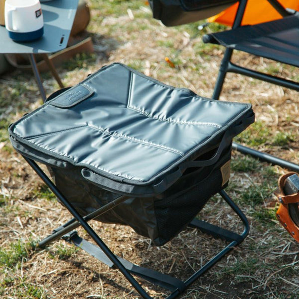 AS2OV ( アッソブ ) NYLON POLYCARBONATE MULTI OTTOMAN マルチオットマン | オットマン | フットスツール | フットレスト | コンパクト | 持ち運び | アウトドア | キャンプ | リラックス | 足置き | 392300 | ブラック | 黒色