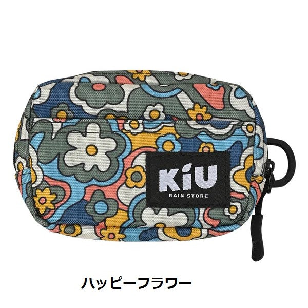 KiU ( キウ ) ウォーターリペレントポーチ M k292 | ポーチ | 撥水 | 防水 | Dカン付 | キーカラビナ付 | ポリエステル100％ | マルチポーチ | バッグインバッグ