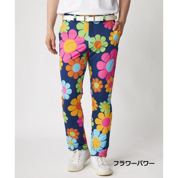 【 SALE 】 LOUDMOUTH ( ラウドマウス ) ストレッチツイル 柄ロングパンツ | ゴルフ | ゴルフウェア | メンズ | 派手 | 765333 | ポリエステル | 速乾 | 吸汗 | 機能性 | ストレッチ | パンツ | ロングパンツ | らうどまうす