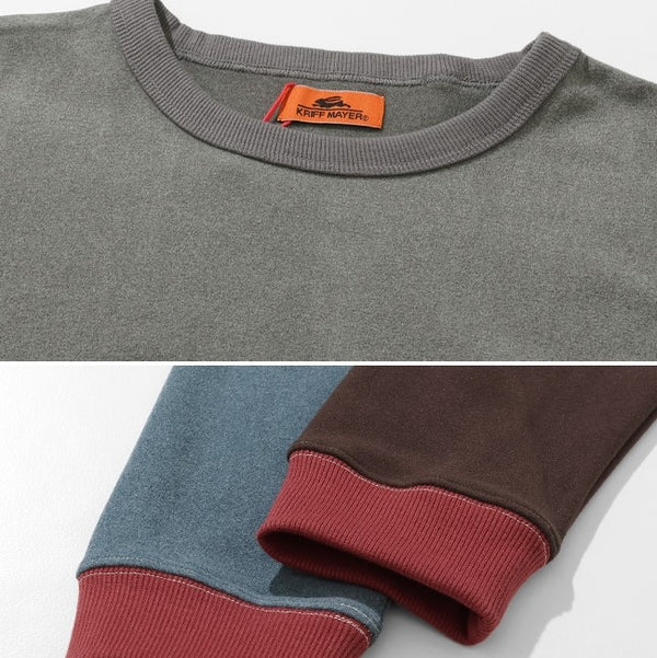 KRIFF MAYER ( クリフメイヤー ) もちのび刺繍ロンT | MENS | メンズ | 2515600 | トップス | 長袖 | モチモチ | もちのびシリーズ | 秋 | 冬 | 防寒 | 暖かい | 刺繍 | レディース | ユニセックス | 伸縮性 | 起毛 | くりふめいやー | カジュアル | オシャレ | シンプル