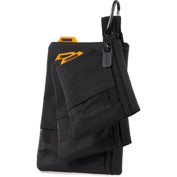 TOUGHBUILT ( タフビルト ) ファスナーバッグ 3Pack 3個セット 収納ケース 工具ケース ツールバッグ 工具入れ 小物入れ ポーチ ジッパーバッグ 収納ポーチ DIY パーツ収納 アクセサリー収納 カラビナ付き 持ち運び アウトドア キャンプ用品 TB-193E