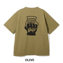 GRIP SWANY ( グリップスワニー ) 【 GSMCT-117 】 GLOVE LOGO TEE | 半袖 | シャツ | Tシャツ | アパレル | コットン100% | バックプリント | オシャレ | アウトドア | お出かけ | キャンプ | レジャー | ぐりっぷすわにー