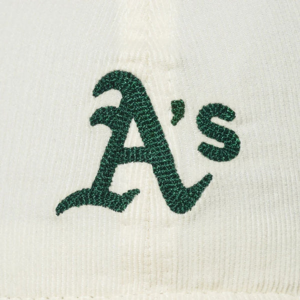 NEW ERA ( ニューエラ ) 9TWENTY MLB Summer Corduroy オークランド ・ アスレチックス クロームホワイト 帽子 | キャップ | オシャレ | アウトドア | キャンプ | レジャー | 日よけ