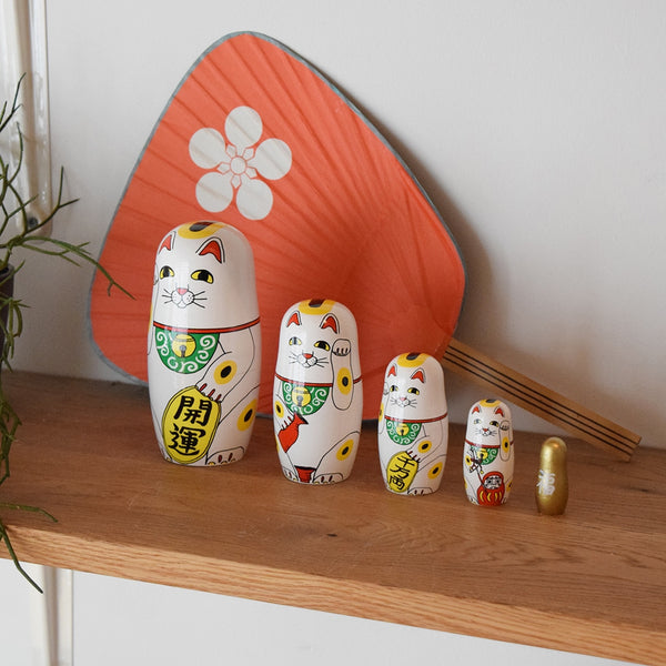 DETAIL ( ディテール ) Lucky Cat ラッキーキャット | 招き猫のマトリョーシカ | 招き猫 | マトリョーシカ | マトリョシカ | インテリア | ネコ | プレゼント | ギフト | 可愛い | 商売繁盛 | 千客万来 | 縁起物 | 3415LU