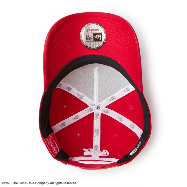 NEW ERA ( ニューエラ ) 9FORTY A-Frame Coca-Cola コカコーラ ホワイト スカーレット キャップ 帽子 メンズ レディース 男女兼用 ベースボールキャップ カジュアル ロゴ コラボ 15154812