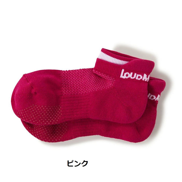 LOUDMOUTH ( ラウドマウス ) レディース スニーカーソックス 靴下 | カラフル | らうどまうす | ライン | ロゴ | シンプル | 短め | 綿 | アクリル | 764950 | ゴルフ