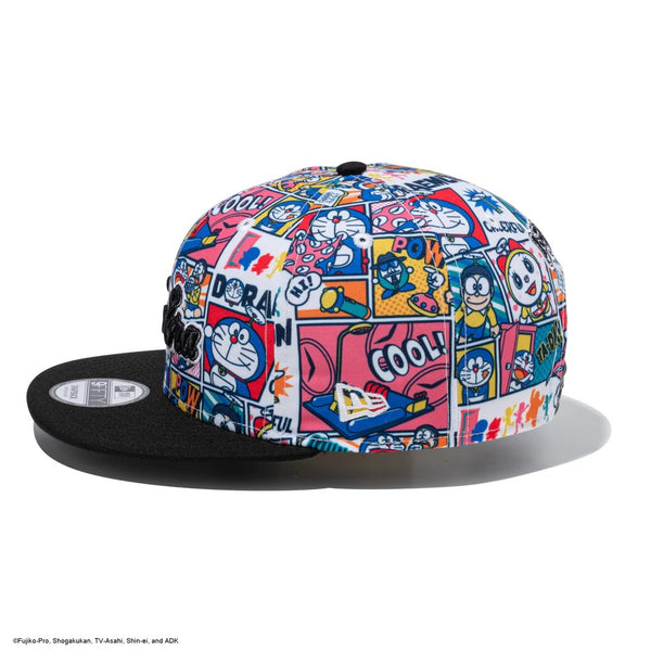 NEW ERA ( ニューエラ ) 9FIFTY ドラえもん コミック オールオーバープリント ブラックバイザー | キャップ | 14935420 | 帽子 | CAP | メンズ | レディース | ユニセックス | ブランド | おしゃれ | プレゼント | 贈り物 | アウトドア | コミック柄 | サイズ調整可