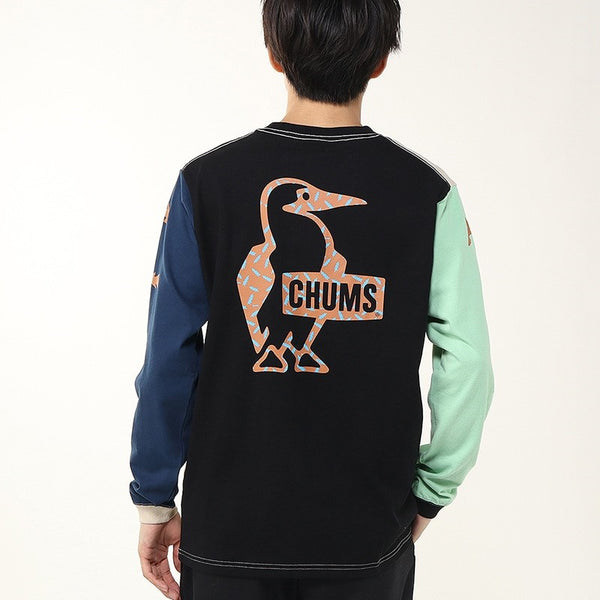 CHUMS ( チャムス ) かせきさいだぁパターンブラッシュドロングスリーブTシャツ | ロンT | ロングTシャツ | 長袖 | ウェア | トップス | バックプリント | ブービー | ブービーバード | CH01-2636 | ちゃむす | オシャレ | 秋服 | コットン