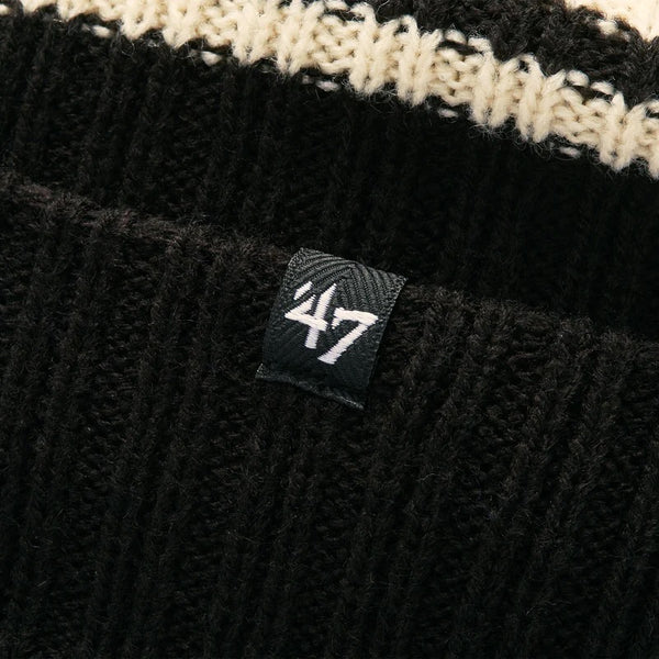 ’47 ( フォーティーセブン ) ’47 カフニット ニューヨーク・ヤンキース Harbor Stripe ブラック | 帽子 | ニット帽 | 防寒 | オシャレ | ボーダー | 可愛い | 14858322 | アクリル | レジャー | お出かけ | アウトドア