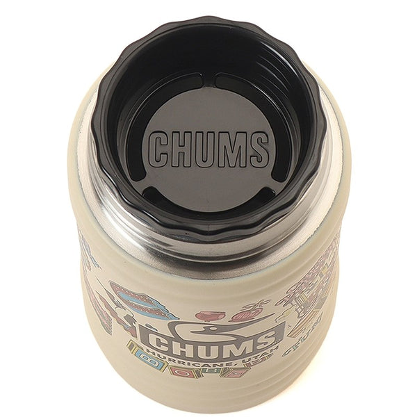 CHUMS ( チャムス ) キャンパーウェーブボトル300ml | ボトル | 保温 | 保冷 | ステンレス | タンブラー | 持ち運び | アウトドア | キャンプ | 通勤 | 通学 | 内蓋 | 真空断熱 | オフィス | 吊り下げ | CH62-2273 | 水筒 | ちゃむす
