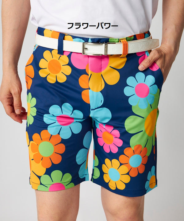 【 SALE 】 LOUDMOUTH ( ラウドマウス ) ストレッチツイル 柄ショートパンツ | ゴルフ | ウェア | 派手 | ハーフパンツ | 半ズボン | メンズ | 765334 | 動きやすい | インパクト | らうどまうす