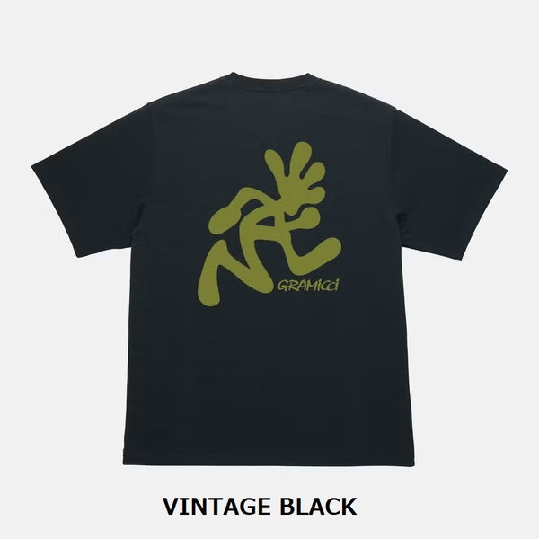 GRAMICCI ( グラミチ ) RUNNING MAN TEE ランニングマンTシャツ | 半袖 | Tシャツ | 半袖Tシャツ | アパレル | 夏服 | ドライタッチ | 肌触り | アウトドア | キャンプ | レジャー | お出かけ | G6SU-T107 | カジュアル | ぐらみち