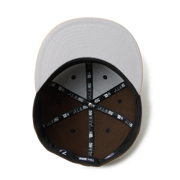 NEW ERA ( ニューエラ ) 59FIFTY powered by GORO ( min-nano ) ロサンゼルス・ドジャース ウォルナット/キャメル | 帽子 | キャップ | フラットバイザー | ユニセックス | 14880417 | にゅーえら